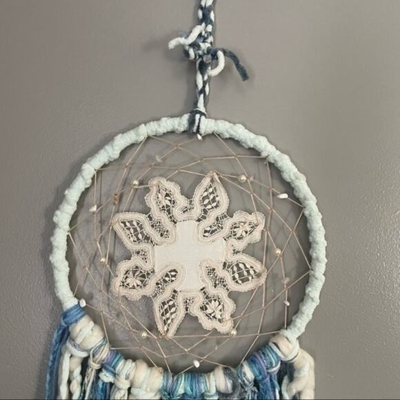 Boho Dreamcatcher Handmade Wall Decor Accent Piece crochet - Picture 9 of 13